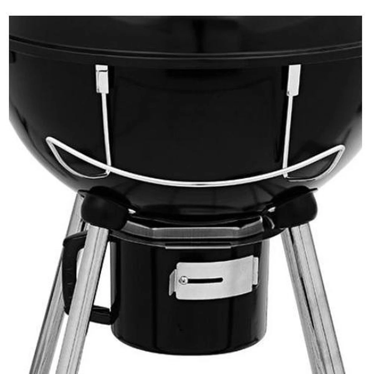 Barbecue à Boules Deluxe 55CM XXL Grille à Boules Barbecue à Charbon De Bois - Aussi Pour Briquettes - Thermomètre Inclus - Noir 4 Barbecue à Boules Deluxe 55CM XXL Grille à Boules Barbecue à Charbon De Bois - Aussi Pour Briquettes - Thermomètre Inclus - Noir – Image 2