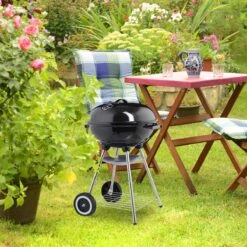 Relaxdays Barbecue Au Charbon De Bois Avec Couvercle - Barbecue à Bouilloire - Barbecue - Grill à Boules - Noir -Magasin D'Accessoires Pour Barbecue 1200x1200 401