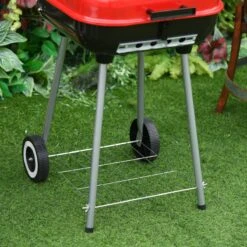 Barbecue à Charbon Outsunny Sur Roulettes Barbecue Chariot Boule Barbecue Grill Avec Couvercle BBQ Métal Rouge 01-0569 -Magasin D'Accessoires Pour Barbecue 1200x1200 410