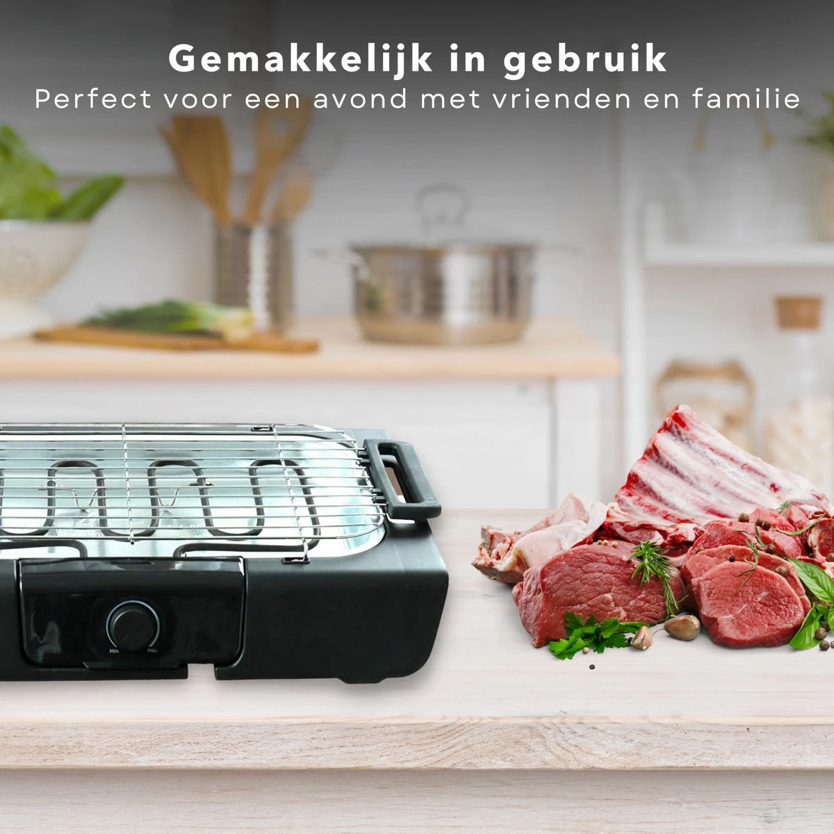 Barbecue De Table électrique Cheqo® - Plaque De Gril électrique - Modèle De Table BBQ électrique - Acier Inoxydable Et Plastique - Avec Réservoir D'eau, Thermostat, Interrupteur - 2000W 5 Barbecue De Table électrique Cheqo® - Plaque De Gril électrique - Modèle De Table BBQ électrique - Acier Inoxydable Et Plastique - Avec Réservoir D'eau, Thermostat, Interrupteur - 2000W – Image 4