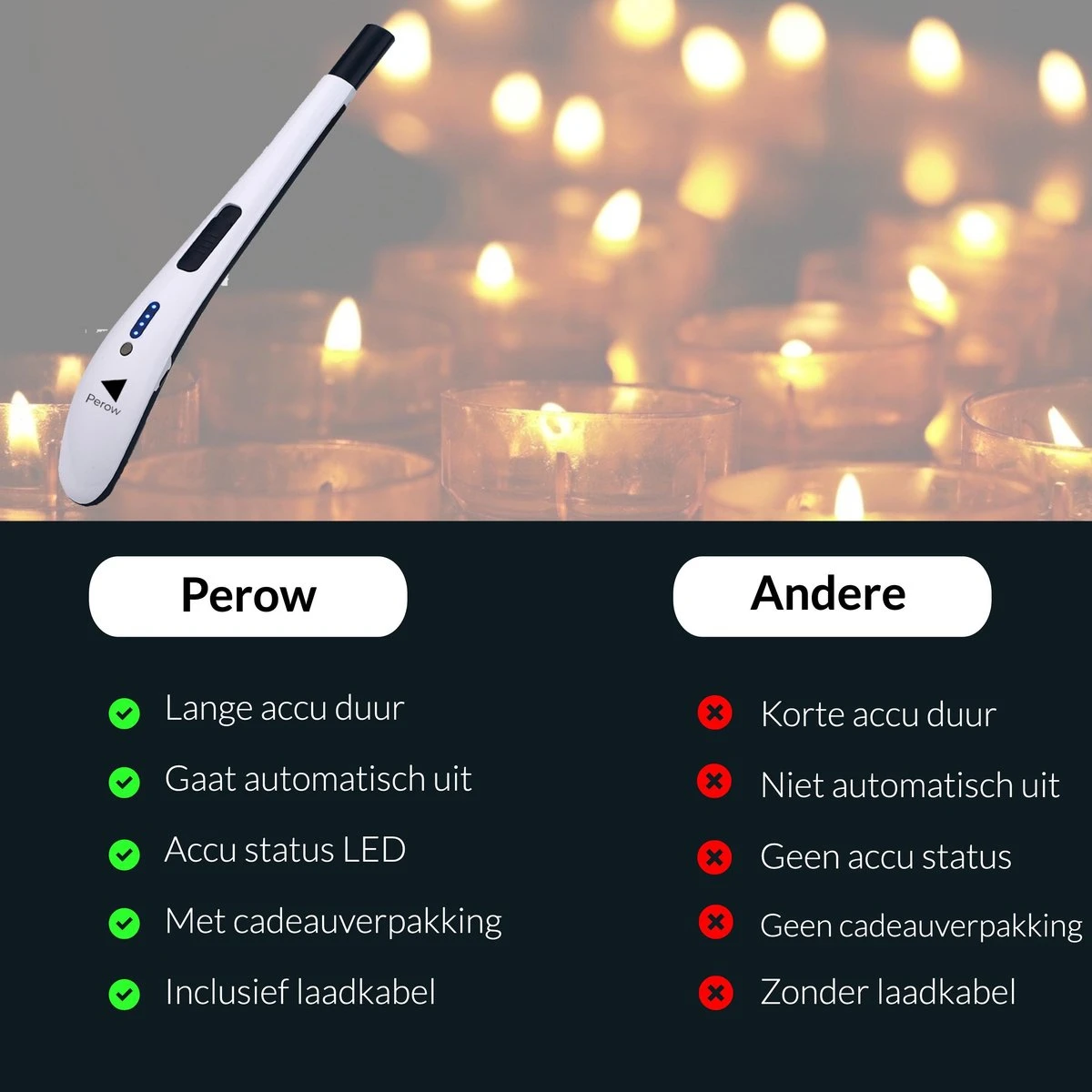 Briquet électrique Long Rechargeable - Blanc - Briquet Plasma Durable - Comprend Une Boîte-cadeau - Barbecue - Bougies 5 Briquet électrique Long Rechargeable - Blanc - Briquet Plasma Durable - Comprend Une Boîte-cadeau - Barbecue - Bougies – Image 3