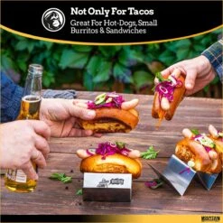 Porte-tacos Pour Taco Friday - Porte-hot-dogs Double Face - Les Porte-saucisses Grillades Facilitent La Préparation - Plus De Gâchis - Acier Inoxydable, Passe Au Lave-vaisselle - Lot De 4 -Magasin D'Accessoires Pour Barbecue 1200x1200 453