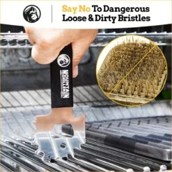 Grattoir De Gril - Grattoir De Gril Large Pour Presque Tous Les Grils, Grilles De Gril, Fumoirs Ou Grilles De Four - Nettoyant De Gril En Acier Inoxydable Compact Et Antidérapant Avec Ouvre-bouteille Intégré -Magasin D'Accessoires Pour Barbecue 1200x1200 477