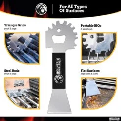 Grattoir De Gril - Grattoir De Gril Large Pour Presque Tous Les Grils, Grilles De Gril, Fumoirs Ou Grilles De Four - Nettoyant De Gril En Acier Inoxydable Compact Et Antidérapant Avec Ouvre-bouteille Intégré -Magasin D'Accessoires Pour Barbecue 1200x1200 478