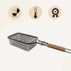 Grille De BBQ Orange85 - Grille - Antiadhésive - Acier Inoxydable - Bois - Accessoires De Vêtements Pour Bébé De Barbecue -Magasin D'Accessoires Pour Barbecue 1200x1200 486