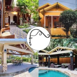 AISHNA Porte-plante à Suspendre, Crochet à Fleurs à Suspendre Solide Et Robuste, Crochets Pour Plantes Murales D'intérieur Et D'extérieur, Lot De 2 Convient Pour La Cour, Le Couloir, L'allée, La Porte, Etc. -Magasin D'Accessoires Pour Barbecue 1200x1200 492