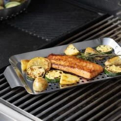 Grille Et Plateau De BBQ Navaris - Grille De Barbecue Pour Viande, Poisson Et Légumes - Convient Au Four Et Au Barbecue - Grille De Barbecue Rectangulaire -Magasin D'Accessoires Pour Barbecue 1200x1200 499