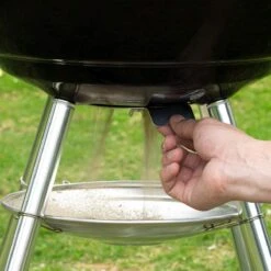 Barbecue AG Ø 46 Cm - Barbecues à Charbon - Barbecue Kogelbarbecue Incl. Thermomètre - Température Inoxydable - Barbecue Rond - Incl. Couvercle Et Roues - Barbecue Traditionnel - 7 Personnes - Grille De Ventilation Pour Régulation Oxygène - Zwart - -Magasin D'Accessoires Pour Barbecue 1200x1200 54