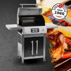 BBQ électrique Landmann E-grill Chariot Argent | Zwart - Avec Thermomètre Intégré - Avec écran Tactile - Avec étagères Latérales - Couvercle Refermable 12 BBQ électrique Landmann E-grill Chariot Argent | Zwart - Avec Thermomètre Intégré - Avec écran Tactile - Avec étagères Latérales - Couvercle Refermable -Magasin D'Accessoires Pour Barbecue 1200x1200 57