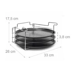 Relaxdays 3 Assiettes De Pizza Avec Grille, Plaque De Cuisson De La Pizza D'environ 33 Cm, Assiette De Pizza 3 Pièces -Magasin D'Accessoires Pour Barbecue 1200x1200 573