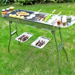 Borvat® | Barbecue Et Friture Barbecue à Dual Usage | Barbecue Au Charbon Extérieur Portable | Convient Pour 5 à 10 Personnes En Marche, Pique-nique, Camping, Barbecue. -Magasin D'Accessoires Pour Barbecue 1200x1200 6