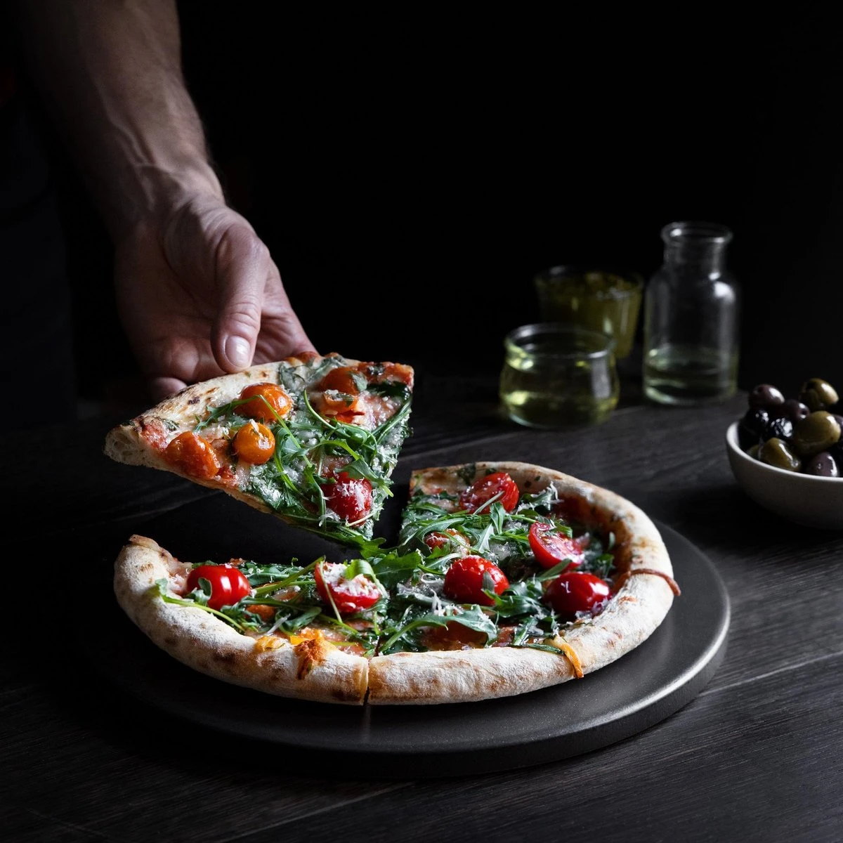 Navaris XL Pour Four Et Barbecue - Assiette à Pizza Ronde � 30,5 Cm - Pierre à Pain - Céramique émaillée - Zwart 9 Navaris XL Pour Four Et Barbecue - Assiette à Pizza Ronde � 30,5 Cm - Pierre à Pain - Céramique émaillée - Zwart – Image 7