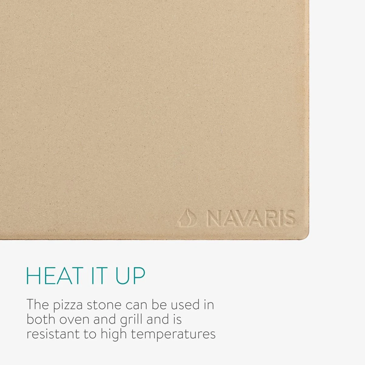 Navaris XL Pour Four, Grill Et Barbecue - Assiette à Pizza Rectangulaire 38 X 30 Cm - Set Avec Pelle à Pizza - Céramique émaillée 9 Navaris XL Pour Four, Grill Et Barbecue - Assiette à Pizza Rectangulaire 38 X 30 Cm - Set Avec Pelle à Pizza - Céramique émaillée – Image 7