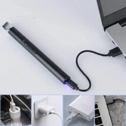 Briquet électrique Long Rechargeable - Briquet à Plasma Durable - Coffret Cadeau Inclus - BBQ - Bougies - Zwart 14 Briquet électrique Long Rechargeable - Briquet à Plasma Durable - Coffret Cadeau Inclus - BBQ - Bougies - Zwart -Magasin D'Accessoires Pour Barbecue 1200x1200 747