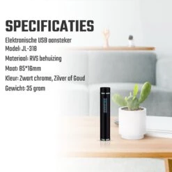 Briquet électronique - Plasma USB - Briquet Storm - Taille Compacte - Rechargeable - Couleur Argent -Magasin D'Accessoires Pour Barbecue 1200x1200 751