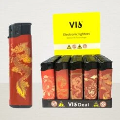 Briquets 100 Pièces - Unilite - Briquet Clic De Haute Qualité - Rechargeable - Imprimé Dragon Et Univers - Avec 2x Bouteilles De Gaz -Magasin D'Accessoires Pour Barbecue 1200x1200 762