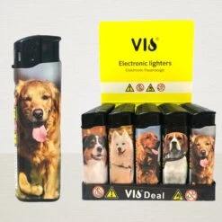 100x Briquets Rechargeables - Unilite - Briquet Clic De Haute Qualité - Imprimé Chien/chiot - Avec 2x Bouteilles De Gaz -Magasin D'Accessoires Pour Barbecue 1200x1200 768