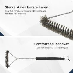 Veluw BBQ Brush Y-shape - Brosse à Gril / Brosse En Acier - Manche Extra Long - 520x170mm -Magasin D'Accessoires Pour Barbecue 1200x1200 845