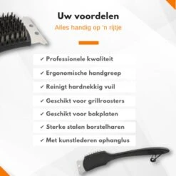 Veluw BBQ Brush With Scraper - Brosse Pour Gril / Brosse En Acier - 70x310x (H) 85mm 12 Veluw BBQ Brush With Scraper - Brosse Pour Gril / Brosse En Acier - 70x310x (H) 85mm -Magasin D'Accessoires Pour Barbecue 1200x1200 875