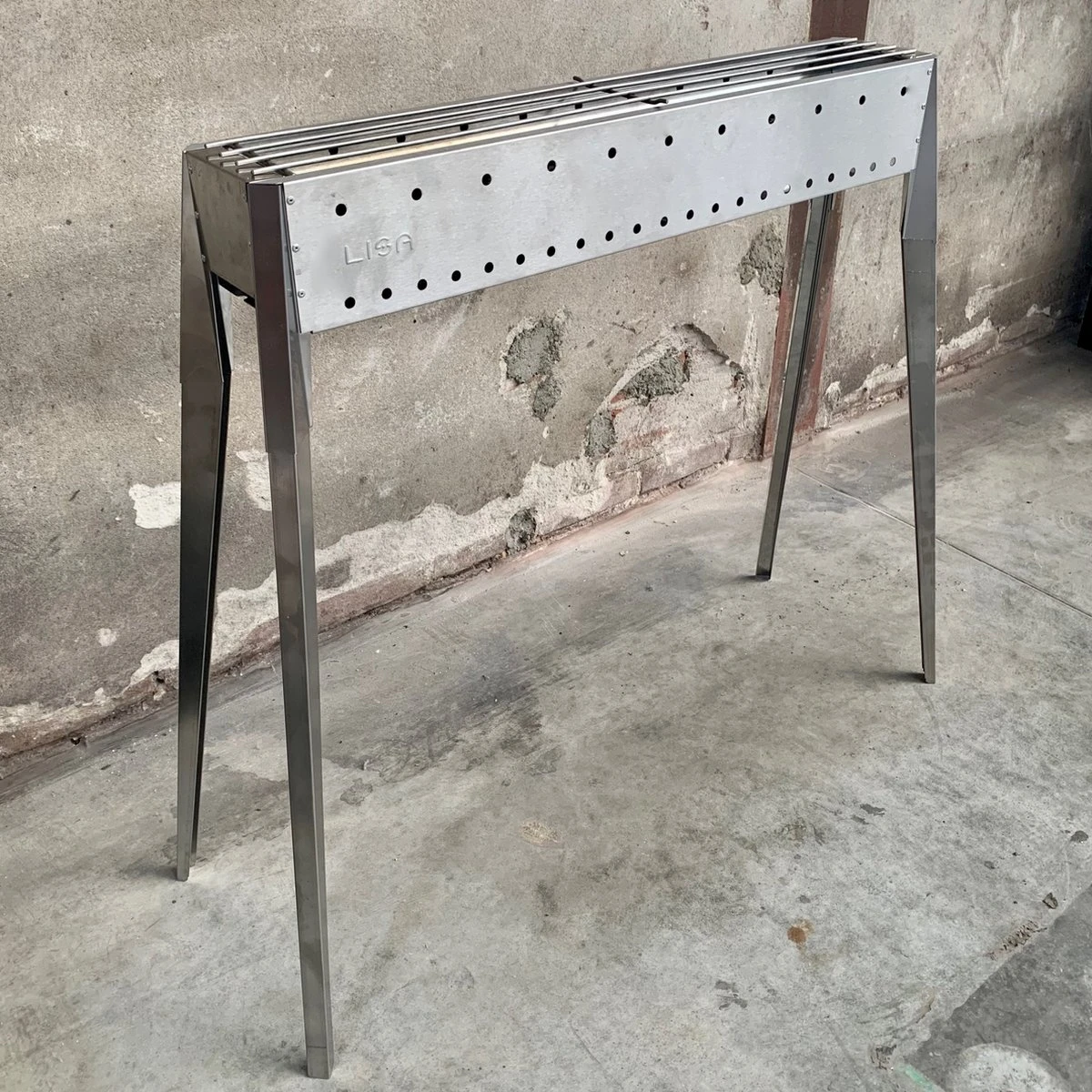 Spiedini Saté-bbq Java 80 - Barbecue à Charbon De Bois De Luxe à Double Paroi Avec Grille Horizontale Pour Satay Ou Autres Brochettes - 80 Cm De Long, 11 Cm De Large, 83 Cm De Haut - Matériau : Acier Inoxydable 4 Spiedini Saté-bbq Java 80 - Barbecue à Charbon De Bois De Luxe à Double Paroi Avec Grille Horizontale Pour Satay Ou Autres Brochettes - 80 Cm De Long, 11 Cm De Large, 83 Cm De Haut - Matériau : Acier Inoxydable – Image 2