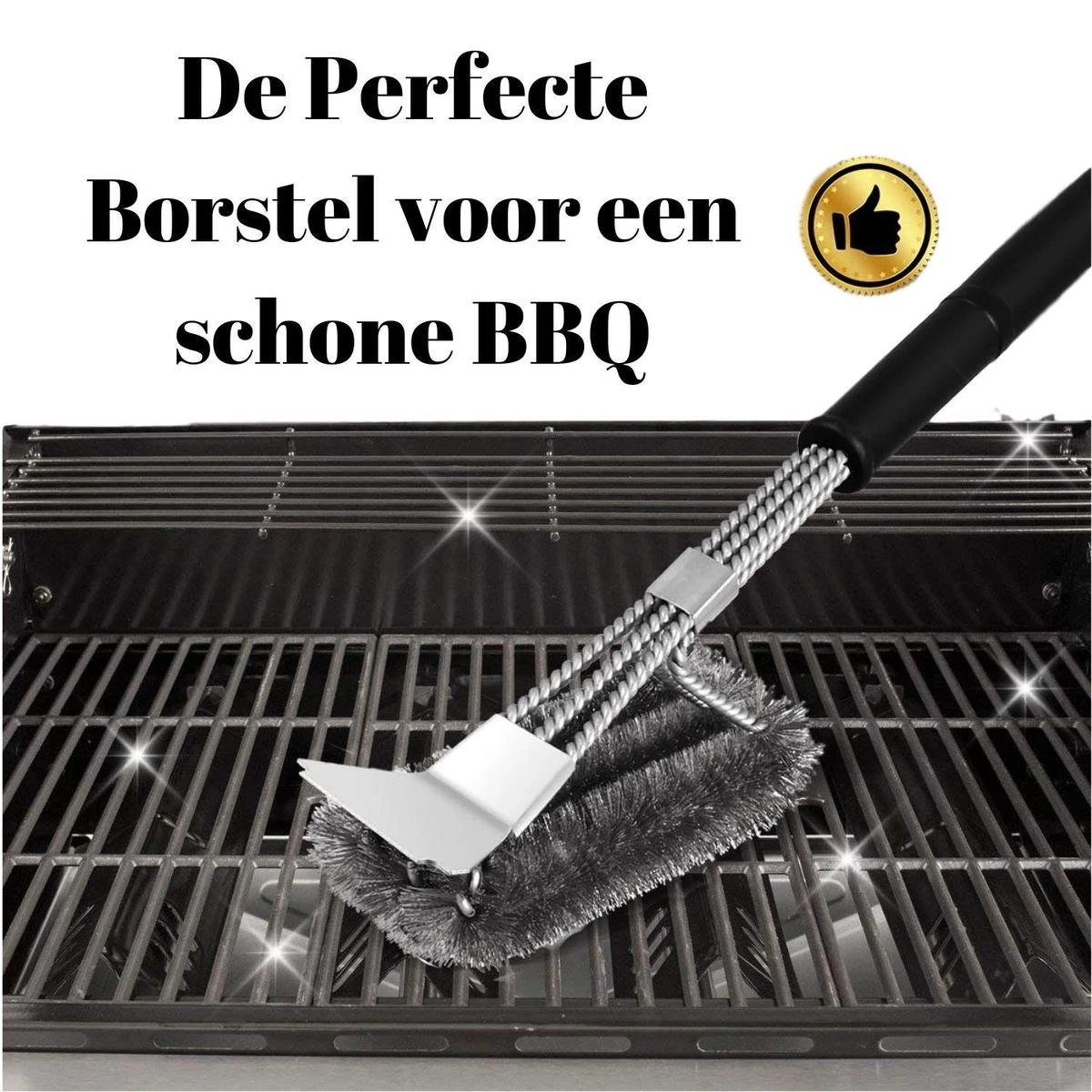 Gohh Brosse Pour Barbecue Avec Grattoir - Brosse De Nettoyage - Grattoir Pour Barbecue Avec Sac De Rangement Pratique 2 En 1 7 Gohh Brosse Pour Barbecue Avec Grattoir - Brosse De Nettoyage - Grattoir Pour Barbecue Avec Sac De Rangement Pratique 2 En 1 – Image 5