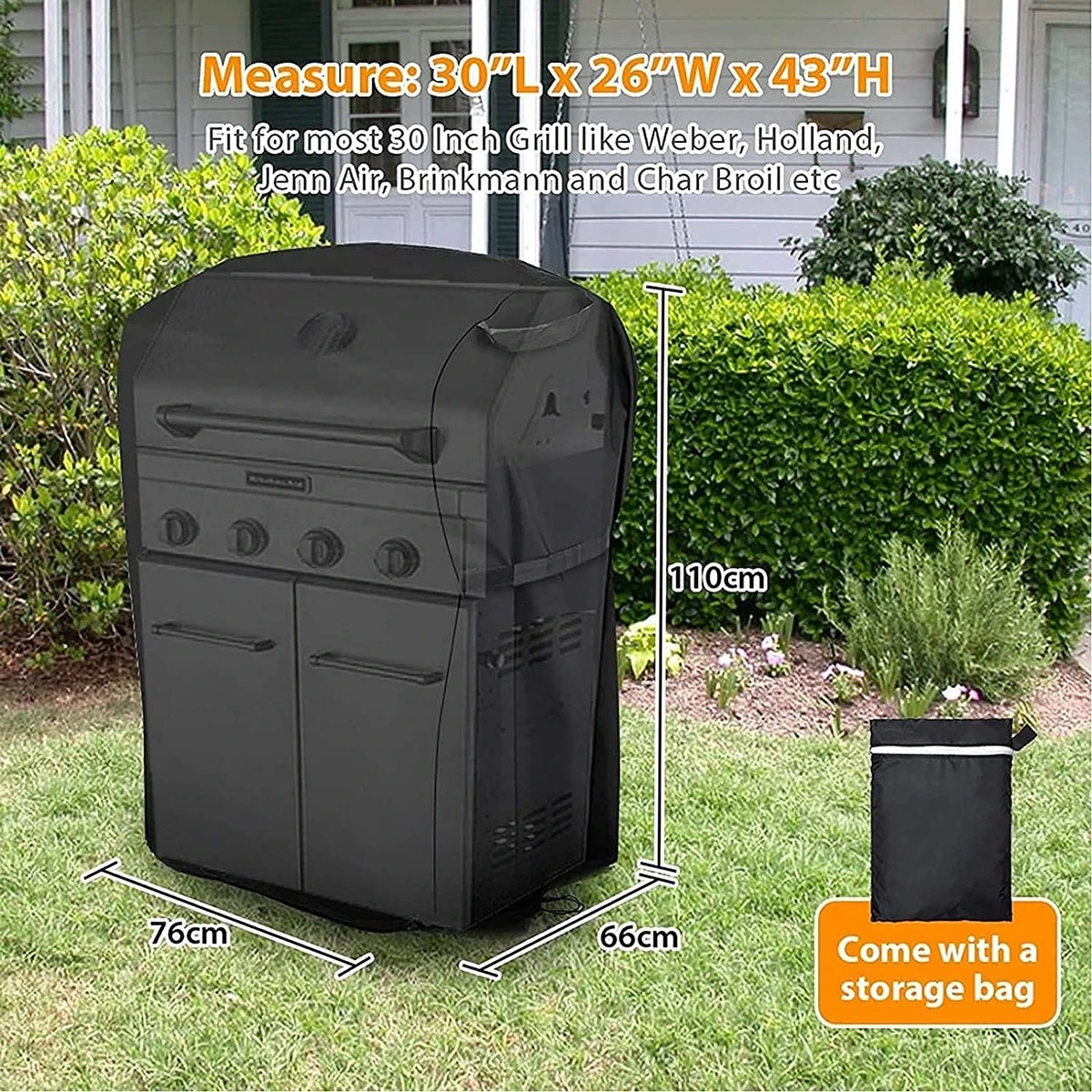 Housse De Barbecue - Housse De Barbecue - Housse Pour Barbecue Housse De Gril - Housse Kamado 4 Housse De Barbecue - Housse De Barbecue - Housse Pour Barbecue Housse De Gril - Housse Kamado – Image 2