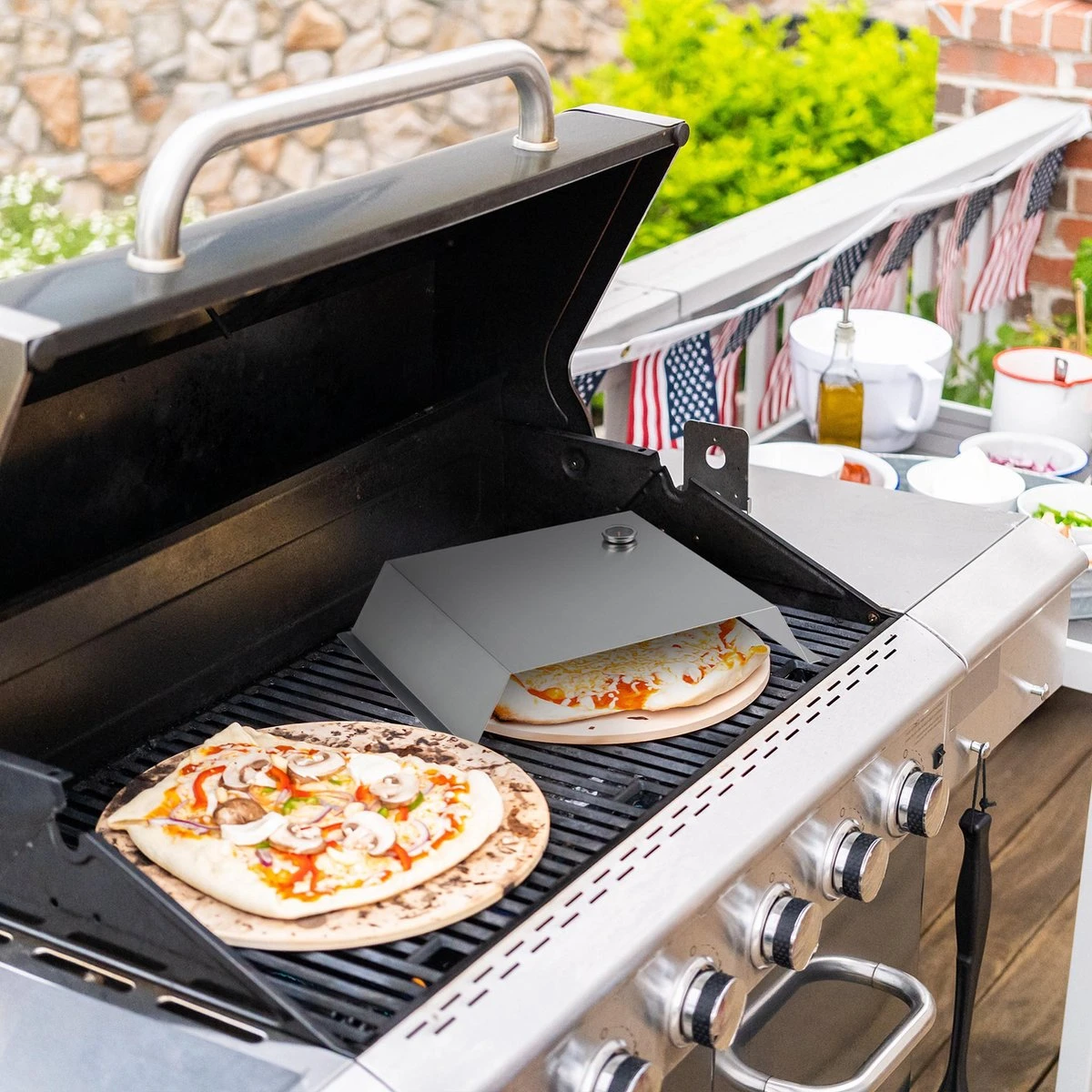 Relaxdays BBQ Dôme à Pizza En Acier Inoxydable - Couvercle à Pizza Barbecue - Boîte à Pizza - Accessoire De Gril 9 Relaxdays BBQ Dôme à Pizza En Acier Inoxydable - Couvercle à Pizza Barbecue - Boîte à Pizza - Accessoire De Gril – Image 7