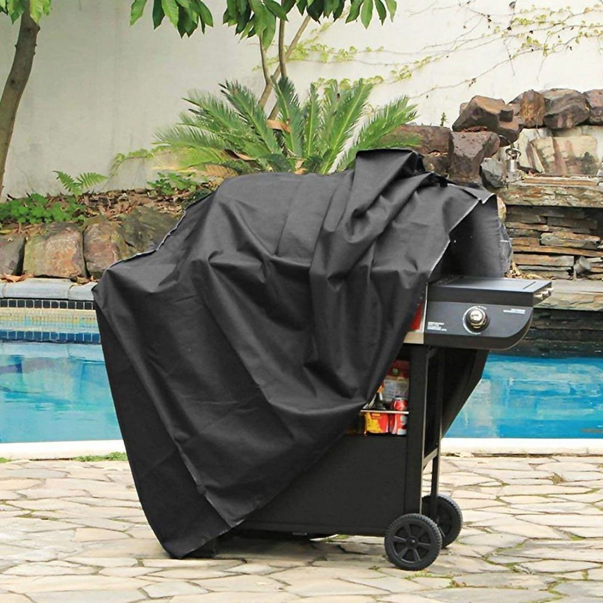 Housse De Protection Pour Barbecue Pro Garden - 125x62cm - Résistant à L'eau - Résistant Aux Intempéries - BBQ 4 Housse De Protection Pour Barbecue Pro Garden - 125x62cm - Résistant à L'eau - Résistant Aux Intempéries - BBQ – Image 2