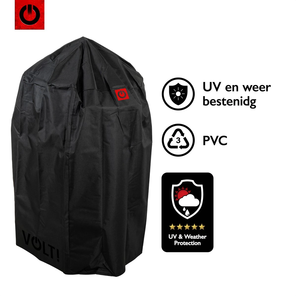 VOLT! Housse Grenade 22'' - Housse Pluie Kamado - Housse De Protection Kamado - Avec Cordon De Tension - Toile PVC - Imperméable 5 VOLT! Housse Grenade 22'' - Housse Pluie Kamado - Housse De Protection Kamado - Avec Cordon De Tension - Toile PVC - Imperméable – Image 3