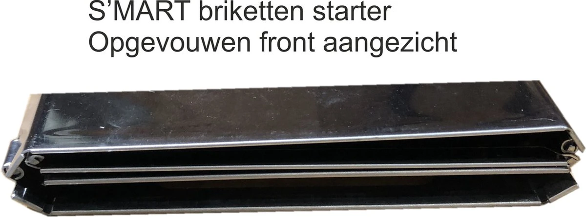 S'MART Briquettes Starter RVS - Démarreur De Cheminée Pliable Pour Environ 2-3kg De Briquettes - Démarreur Rapide Pour Charbon De Bois Et Briquettes - Taille 16x16x29cm 6 S'MART Briquettes Starter RVS - Démarreur De Cheminée Pliable Pour Environ 2-3kg De Briquettes - Démarreur Rapide Pour Charbon De Bois Et Briquettes - Taille 16x16x29cm – Image 4