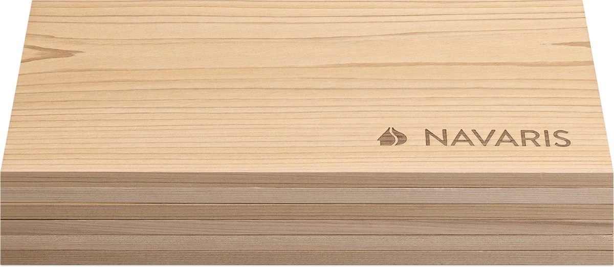 Navaris 6x Bois à Fumer Pour Barbecue - Set De 6 Planches à Fumer En Bois - 30x15 Cm - En Bois De Cèdre 4 Navaris 6x Bois à Fumer Pour Barbecue - Set De 6 Planches à Fumer En Bois - 30x15 Cm - En Bois De Cèdre – Image 2