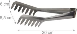 Relaxdays 8x Pinces De Service En Acier Inoxydable - Pinces à Spaghetti - Pinces à Salade - Pinces à Pâtes - Inoxydable -Magasin D'Accessoires Pour Barbecue 1200x529