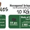 Briquettes De Noix De Coco 10 KG - Briquettes Hexagonales - Briquettes De Noix De Coco - BBQ -Magasin D'Accessoires Pour Barbecue 1200x604