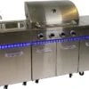 Paralux Barbecue à Gaz Cuisine D'Extérieur - 4 Brûleurs - Incl. Brûleur Latéral - Évier + Robinet - Grille En Fonte - Eclairage LED -Magasin D'Accessoires Pour Barbecue 1200x629