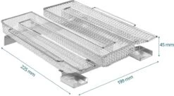 Générateur De Fumée Froide Pour Barbecue - Fumoir Inox En Forme De M - 190 X 225 X 45 Mm - Maille 2 Mm - Fumoir Barbecue Pour 5 à 20 Heures De Fumage - Plus: Crochet Jupe & Farine à Fumée -Magasin D'Accessoires Pour Barbecue 1200x663 5