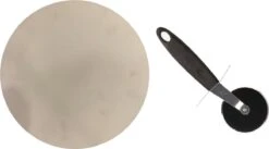 Pierre à Pizza En Céramique Pour Le Barbecue 36 Cm - Avec Coupe-pizza 19 Cm - Pierre à Pizza Pour BBQ/ Four