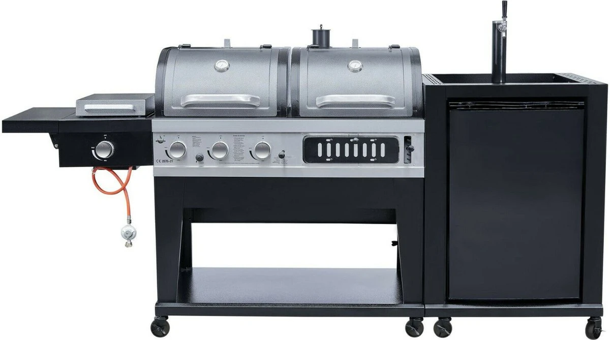 Barbecue Combiné El Fuego 3 En 1 Avec Système De Robinet - Cuisine Extérieure - 146 Kg - Grilles En Fonte - Barbecue - Barbecue 7 Barbecue Combiné El Fuego 3 En 1 Avec Système De Robinet - Cuisine Extérieure - 146 Kg - Grilles En Fonte - Barbecue - Barbecue – Image 5
