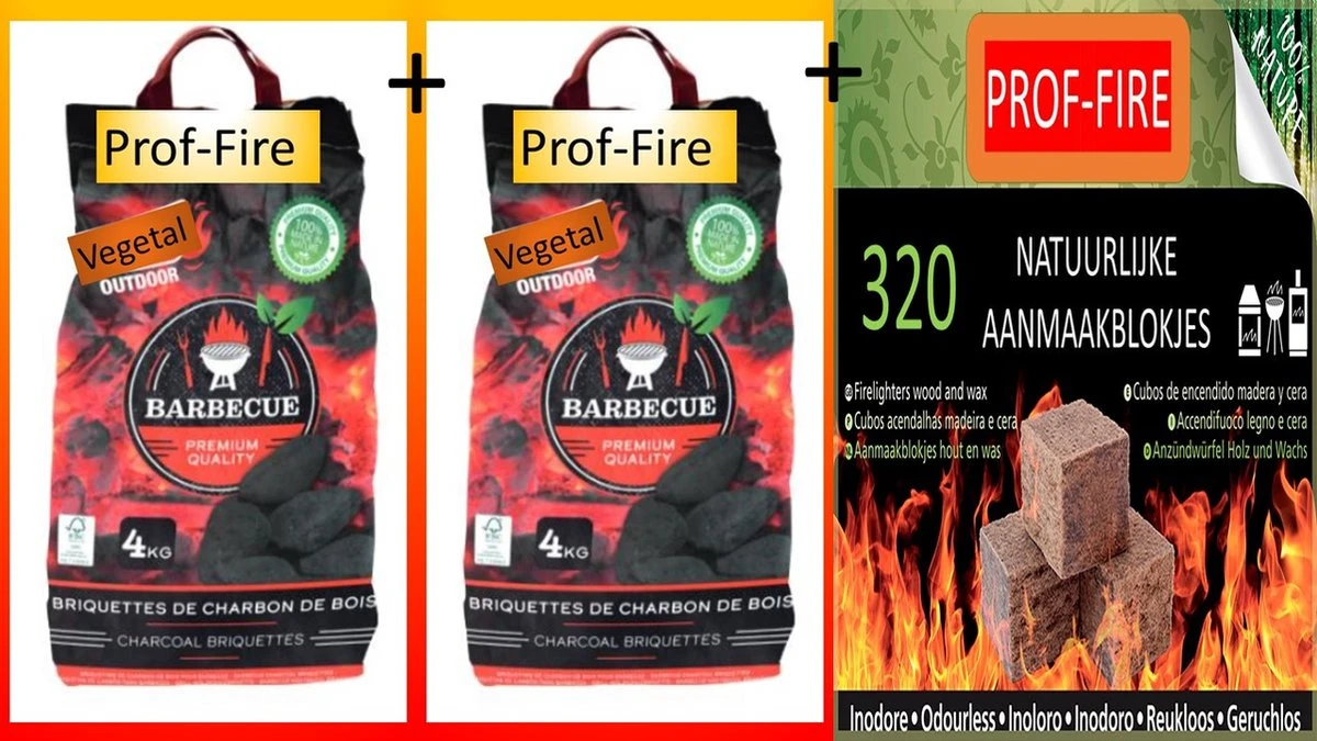 2 Sacs De Briquettes De Noix De Coco Professionnelles (2 X 3 Kg) + 1 Sac D'allume-feu 300 Pièces 3 2 Sacs De Briquettes De Noix De Coco Professionnelles (2 X 3 Kg) + 1 Sac D'allume-feu 300 Pièces
