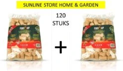 2 Sacs De Copeaux De Bois Fire Up !!! (2 X 60 Pièces) - Environnement De L' Environnement - Neutre En CO2