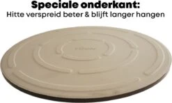 YUGN BLACK Pizza Stone BBQ FR Pelle à Pizza 30cm Spatule à Pizza - Pierre à Pizza Four Pierre à Pizza Ronde De 33 CM - Fabriquée En Cordiérite Uniek Pelle à Pizza En Céramique En Acier Inoxydable -Magasin D'Accessoires Pour Barbecue 1200x719