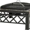 Outsunny 3-en-1 Brasero Brasero Avec Grille De Protection Contre Les étincelles Barbecue De Jardin Noir 842-170 -Magasin D'Accessoires Pour Barbecue 1200x723