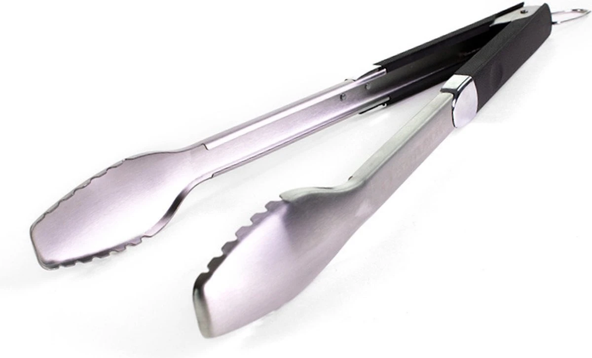 GrillKing - Pince à BBQ Premium - 46cm - Manche Antidérapant Avec Support De Suspension - Qualité Lourde 3 GrillKing - Pince à BBQ Premium - 46cm - Manche Antidérapant Avec Support De Suspension - Qualité Lourde