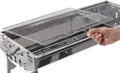 Gril De Carbone D'acier Inoxydable De Requin De Grand-mère, Gril Plein Air Pliable Portatif De Barbecue, Approprié à La Partie De BBQ De 5-10 Personnes -Magasin D'Accessoires Pour Barbecue 1200x729