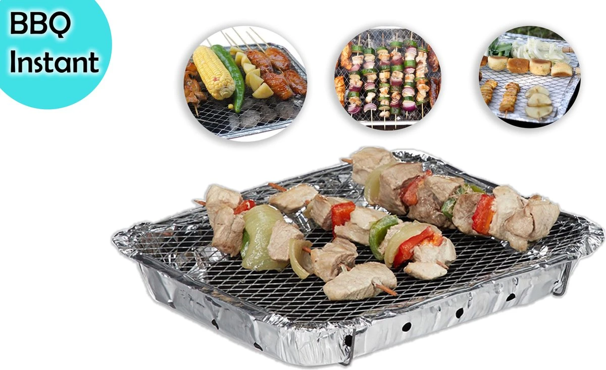 Set Barbecue - Instantané - Jetable - Barbecue Extérieur - Table - Grille - Balcon - Pique-nique - Accessoires Barbecue - Grill - 3 Tailles XL 1200 Grammes , L 600 Grammes , S 376 Grammes 7 Set Barbecue - Instantané - Jetable - Barbecue Extérieur - Table - Grille - Balcon - Pique-nique - Accessoires Barbecue - Grill - 3 Tailles XL 1200 Grammes , L 600 Grammes , S 376 Grammes – Image 5