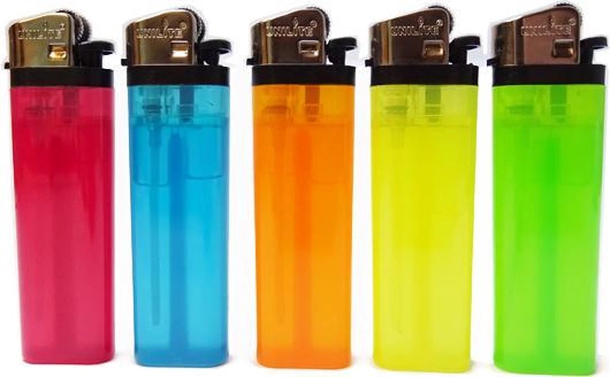Briquets 200 PCS - Marque Originale Unilite - Briquets Jetables Transparents De Couleur Néon - Briquets De Haute Qualité 7 Briquets 200 PCS - Marque Originale Unilite - Briquets Jetables Transparents De Couleur Néon - Briquets De Haute Qualité – Image 5