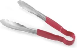 Pince à Servir Hendi En Acier Inoxydable | 25 Cm | Poignée En PVC | Rouge