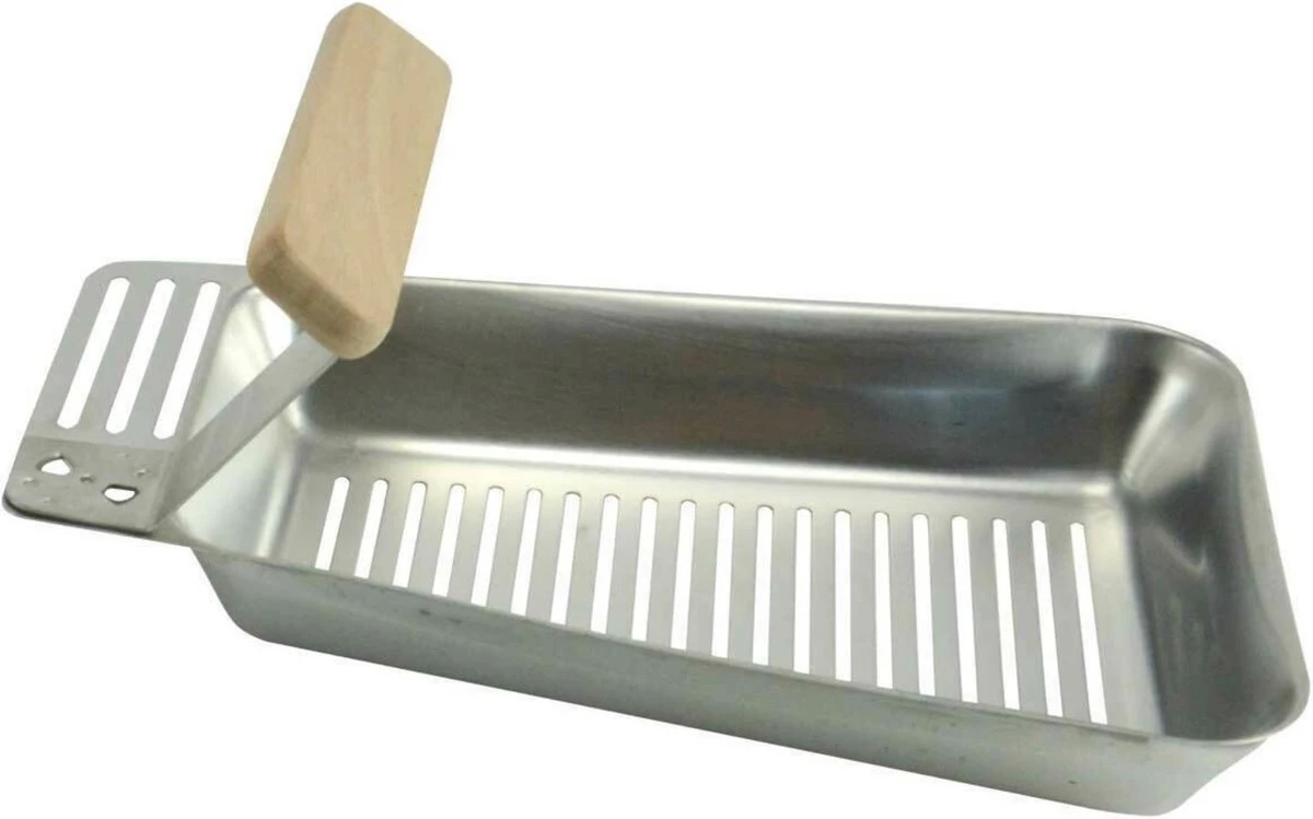 BBQ Collection Poêle De Cuisson Pour Barbecue SS 25x16cm Avec Manche En Bois Premium 3 BBQ Collection Poêle De Cuisson Pour Barbecue SS 25x16cm Avec Manche En Bois Premium