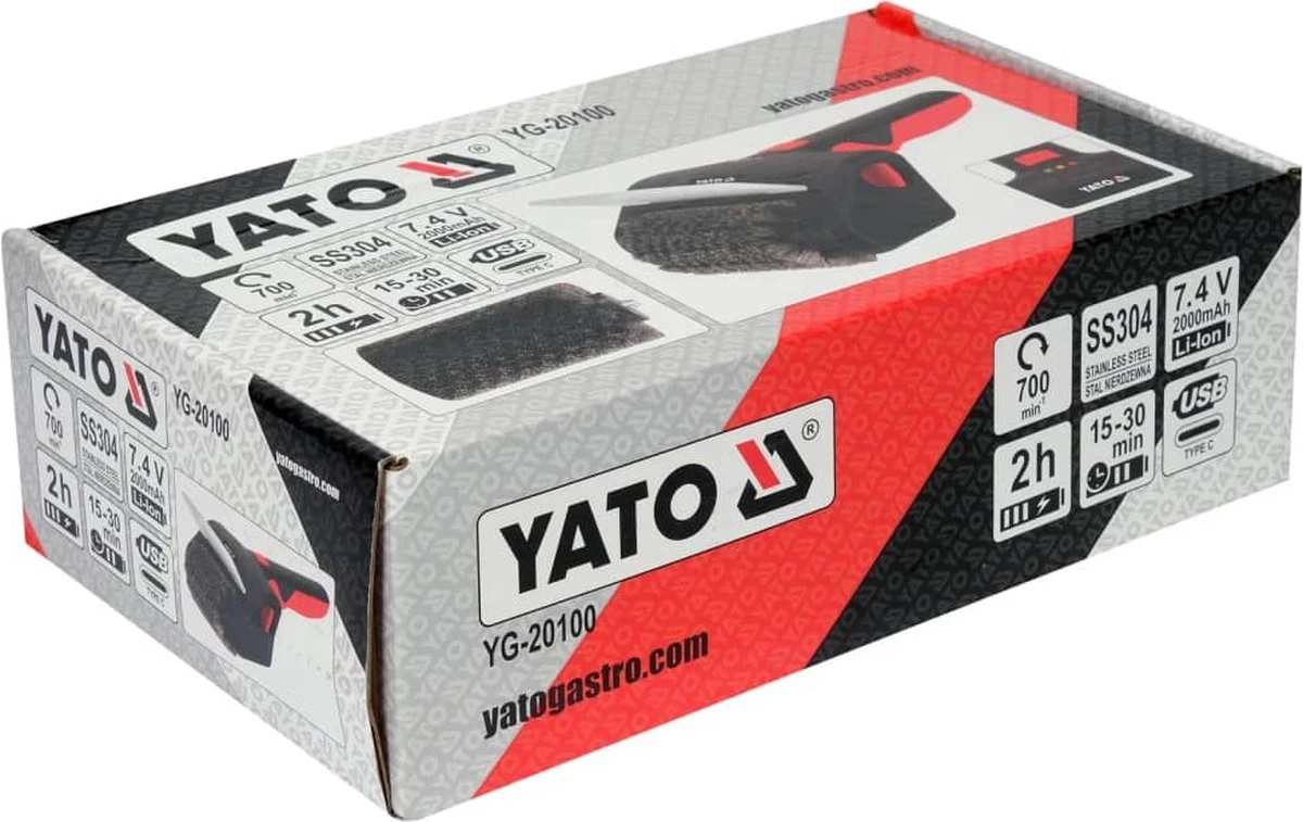 Brosse à Gril à Batterie Yato Pour BBQ Ou Gril - Brosse En Acier - Batterie Incluse 6 Brosse à Gril à Batterie Yato Pour BBQ Ou Gril - Brosse En Acier - Batterie Incluse – Image 4