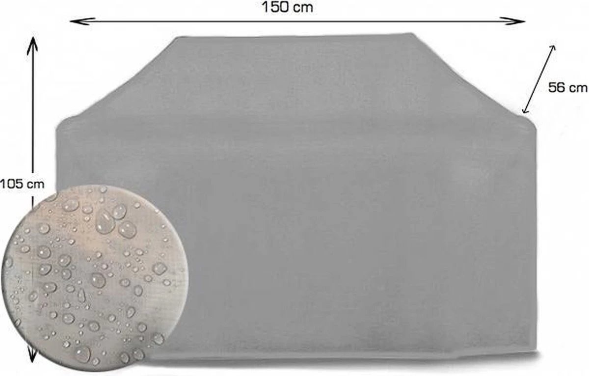COVER UP HOC Diamond Bbq Cover Waterproof - 150x56x105 Cm - Avec Sangles Et Cordon De Serrage Storm 10 COVER UP HOC Diamond Bbq Cover Waterproof - 150x56x105 Cm - Avec Sangles Et Cordon De Serrage Storm – Image 8