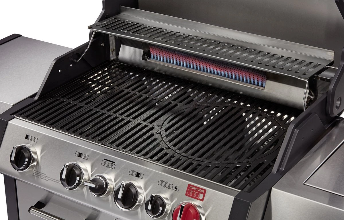 Barbecue à Gaz Enders Monroe Pro 4 SIK Turbo - Backburner- 153.5×58×118.5 Cm - 41 KG - Brûleur Infrarouge - Gaz - Barbecue 4 Barbecue à Gaz Enders Monroe Pro 4 SIK Turbo - Backburner- 153.5×58×118.5 Cm - 41 KG - Brûleur Infrarouge - Gaz - Barbecue – Image 2